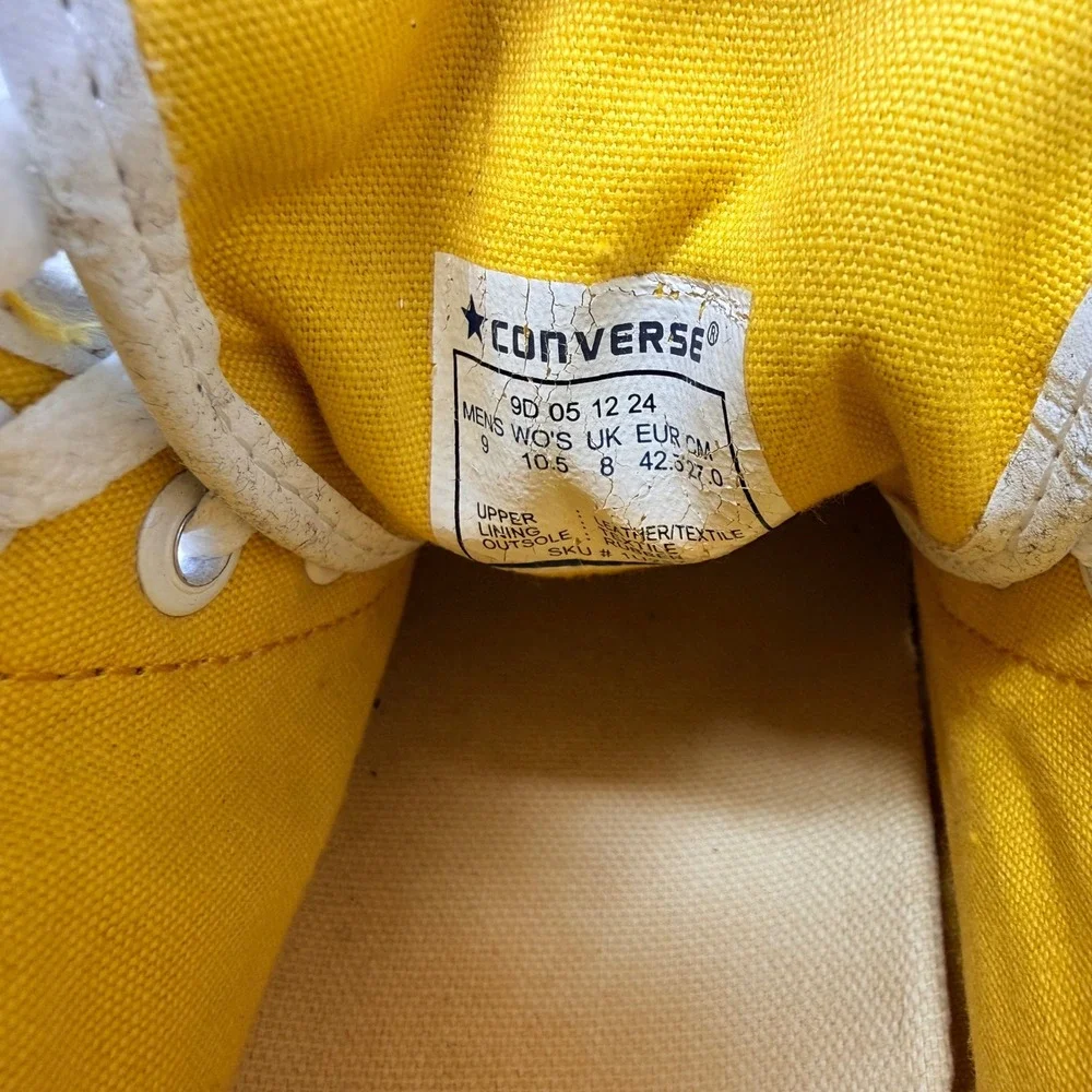 Converse All Star Re-Issue Street Hockey High Top Men's 9 Bruins Leather NEW